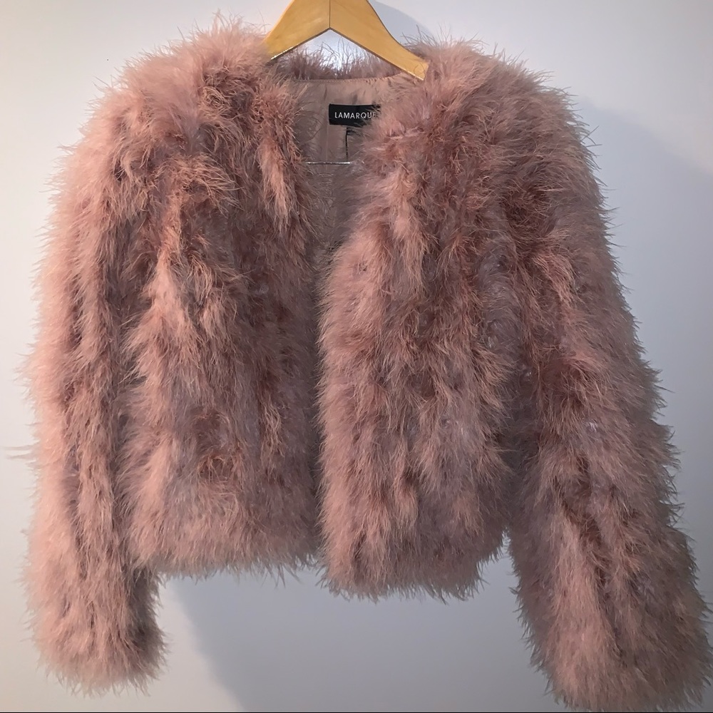 LAMARQUE Deora Coat in Rose Dust - Picture 4 of 6
